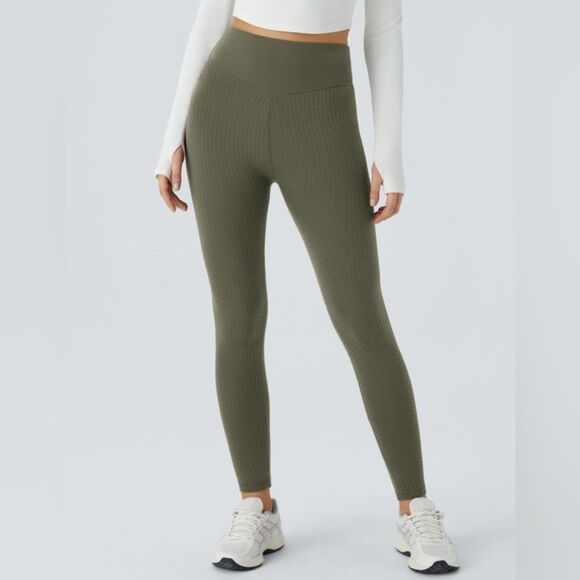 Halara Seamless Flow High Waisted Jacquard Butt Lifting Leggings, S NWT - Picture 4 of 12